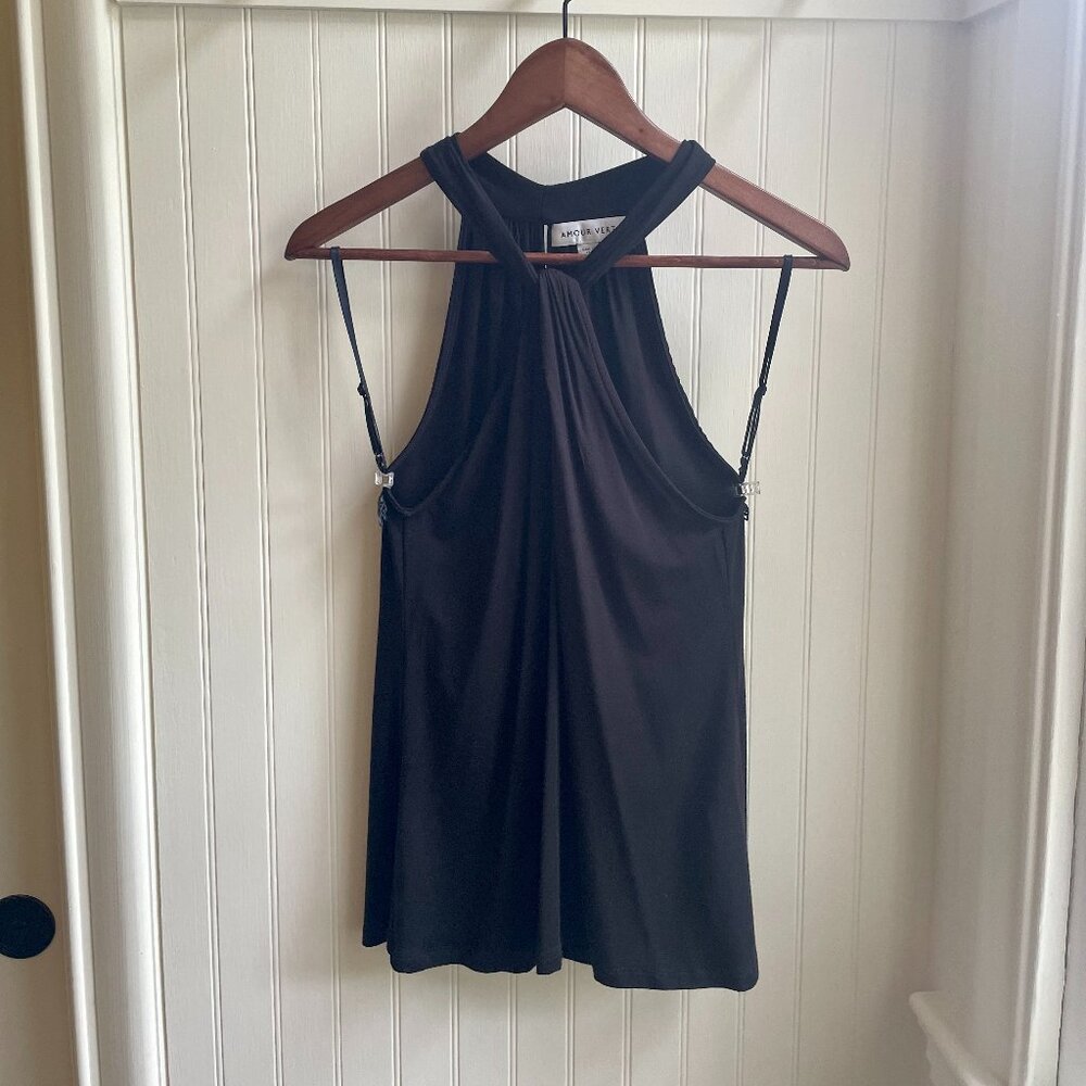 Amour Vert Amable Halter Top in Black